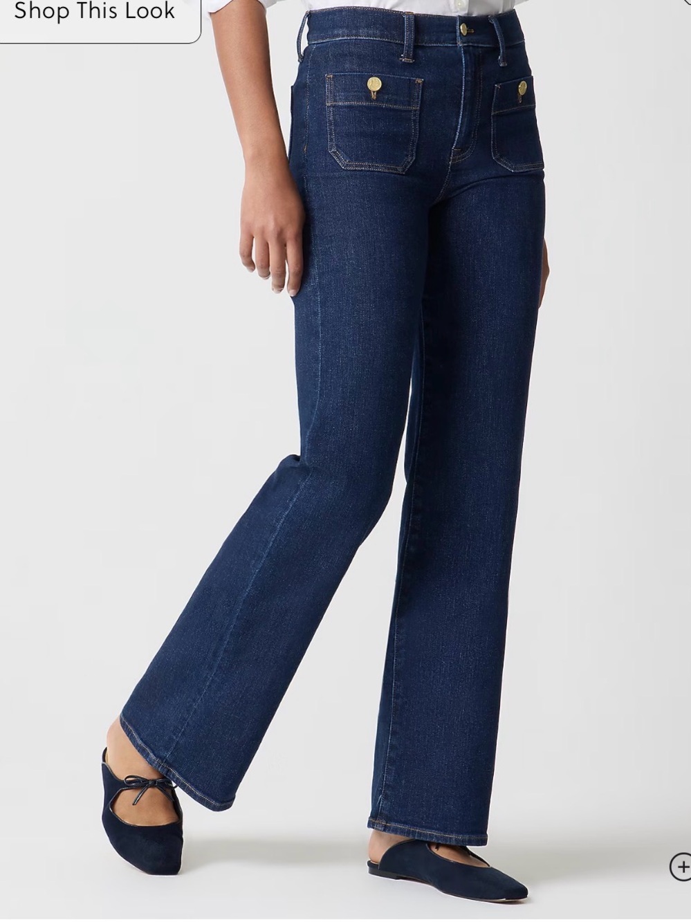 J.Crew Factory Slim wide-leg Sailor jean in all-day stretch size 30